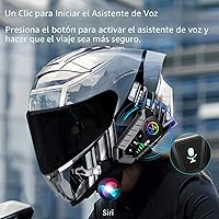 Vista 5 de Auriculares inalámbricos para casco de motocicleta con sonido de alta fidelidad, cancelación de ruido, batería de 25 horas, micrófono de pluma