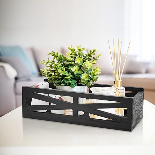 Miniatura 6 de Caja de decoración de baño de madera, soporte rústico para tanque de inodoro, organizador de papel higiénico de granja, caja de almacenamiento