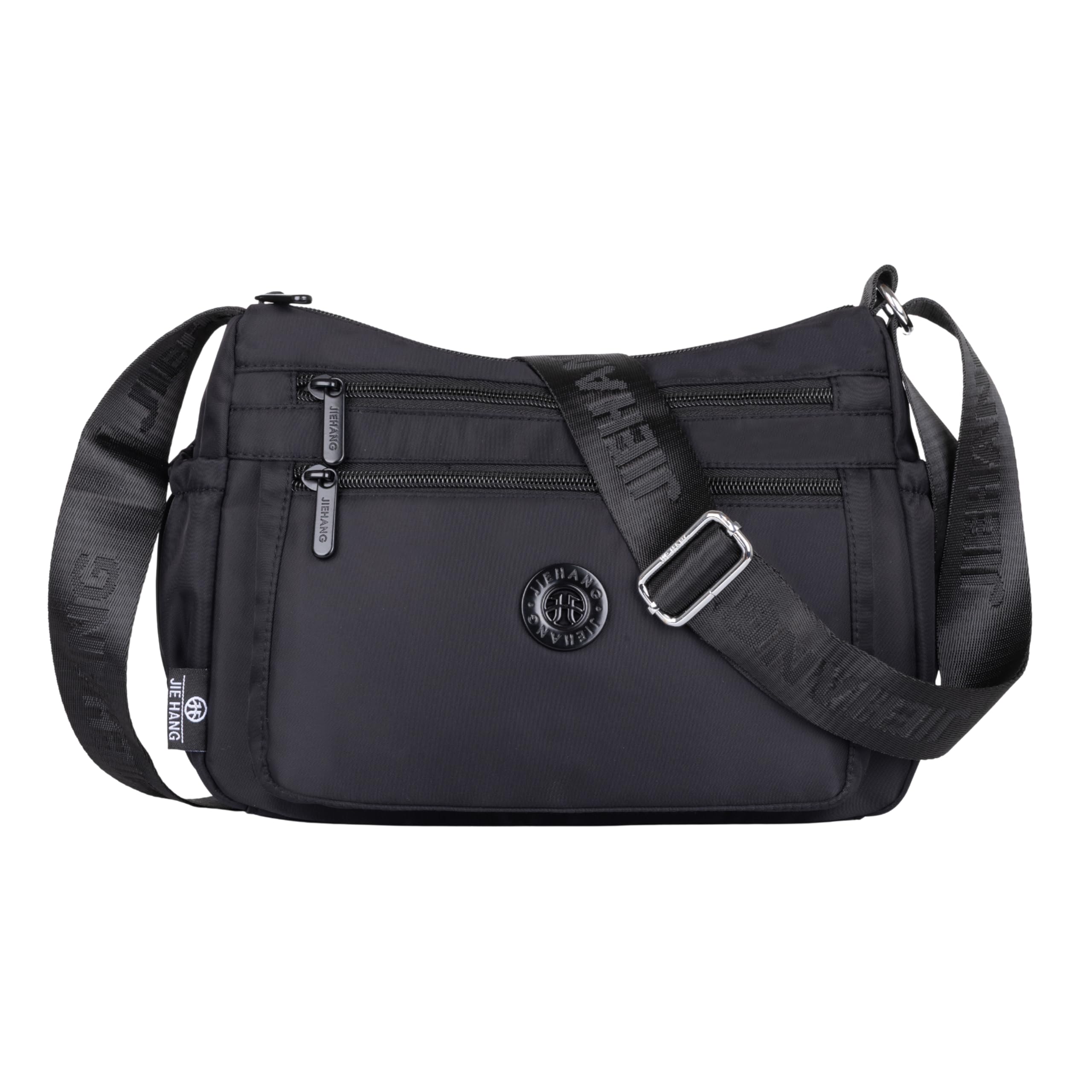 Women's Waterproof Nylon Crossbody Sling Bag | Multi Pocket Shoulder Purse with Adjustable Strap | Lightweight Travel Messenger Handbag for Shopping, Office (27 x 19 x 11 CM)-image-40