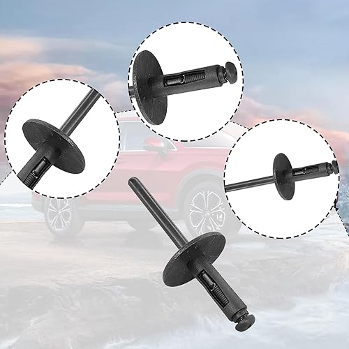 Miniatura 6 de 30PCSFender Liner Bumper Cover, Nylon Wheel Arch Trim Cover Nylon Remache Compatible con BMW X1 X3 X4 X5 X6 Series OEM 51777171004 51747985914