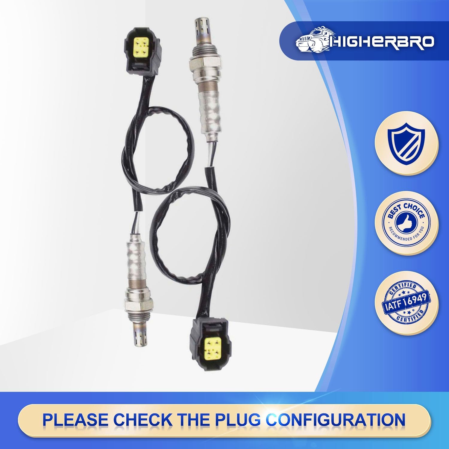 2X Upstream or Downstream Oxygen O2 Sensor for Dodge & Jeep & Ram 1500 2500 3500 Grand Cherokee Wrangler Liberty Chrysler 200 300 Town & Country Challenger Charger Durango Journey