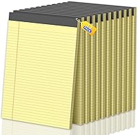 Vista 16 de Bloc de notas legales de 8.5 x 11, bloc de notas de rayas estrechas, paquete de 2, 50 hojas/bloc, bloc de notas blanco, bloc de notas arrancable