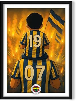 KARTPOST3R Fenerbah e 1907 Tablo Poster No 0051  er eveli
