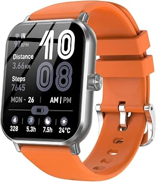 Smart Watch for Men Women, 1.83" HD Touch Screen Smartwatch with Bluetooth Call, 5 ATM Waterproof, 130+ Sport Modes Fitness Tracker Heart Rate Sleep Monitor Pedometer, Compatible with Android iPhone