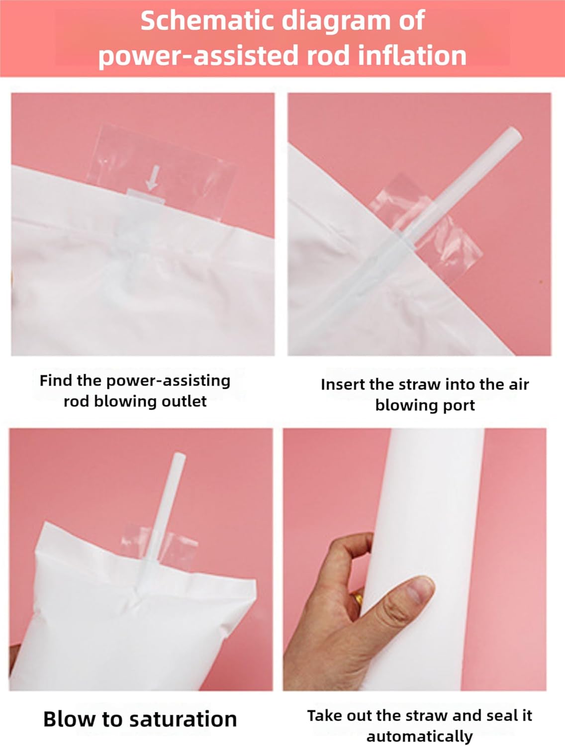 20pcs Inflatable Thunder Sticks Noise Maker Thicken Bam Bam Thunder Sticks Noisemakers Cheering Sticks For Cheering Basketball Football Party Sport Team