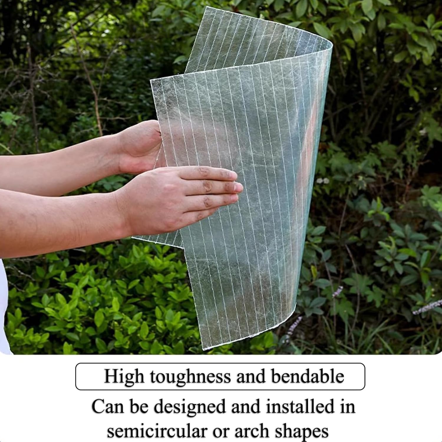 Clear Polycarbonate Roofing Sheets, Resistant Rainproof Greenhouse Replacement Cover, Transparent Insulation Polycarbonate Sheet for Pergola Patio Gardening, Farming, Agriculture (2x6.56FT)