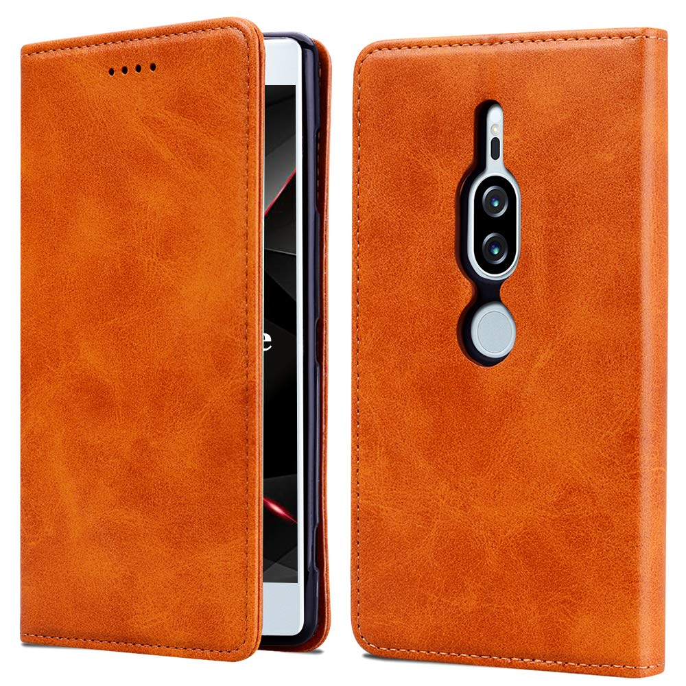 Ojbkase Sony Xperia Xz2 Premium Case Premium Slim Flip Pu