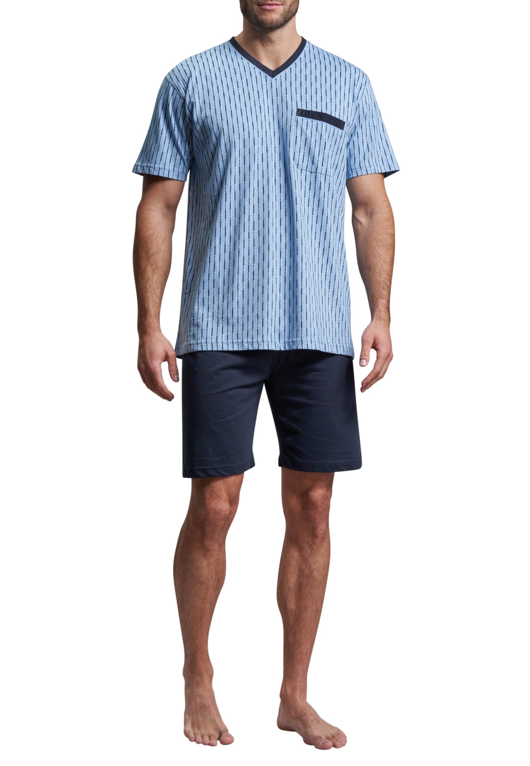 Götzburg Herren Shorty blau bedruckt 1er Pack