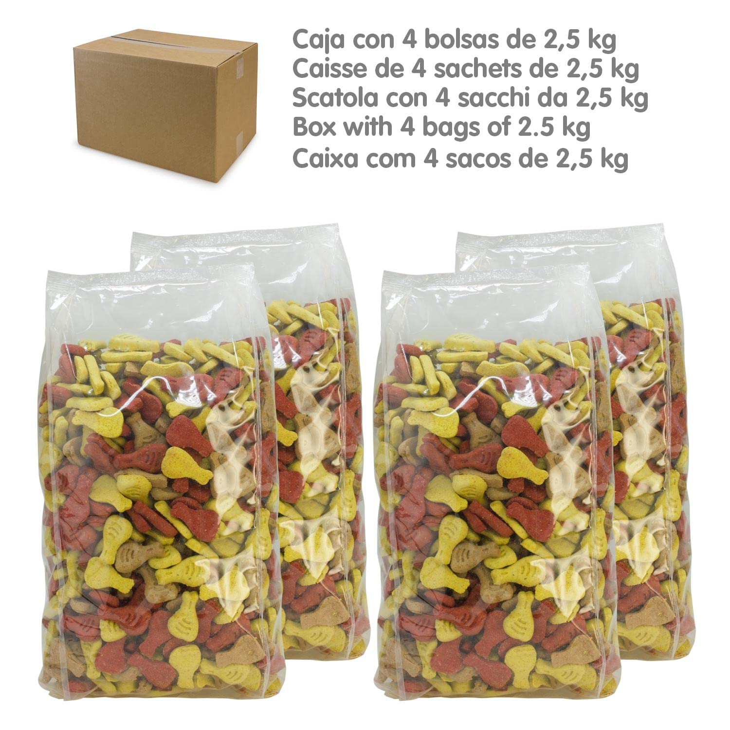 ARQUIVET Biscotti per cani "Prosciutto Mix" - 10 kg - Snack per cani - Premi per cani