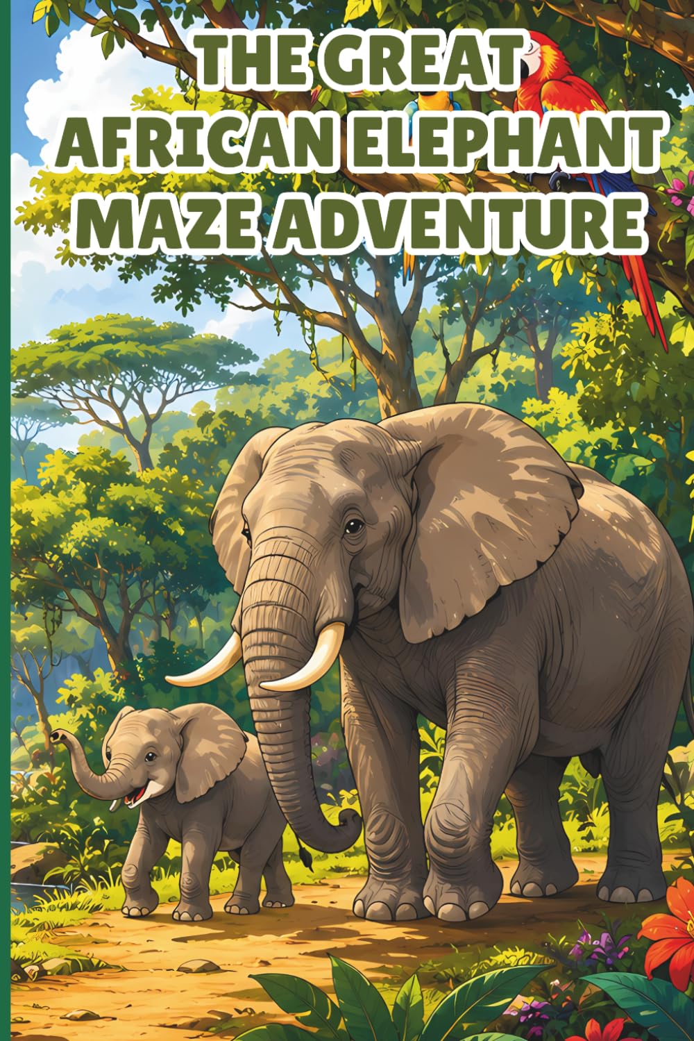 The Great African Elephant Maze Adventure: A Safari Themed Puzzle Book for Fans of African Animals & Floppy Ears