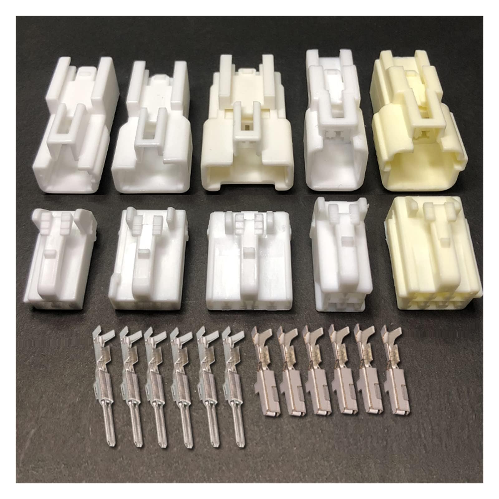 Buxns Dj7026a-2.2 Automobile Electric Seat Electromechanical 2/3/4/6-pin Car Reading Light Window Closer Harness Terminal Housing(2p,5sets)