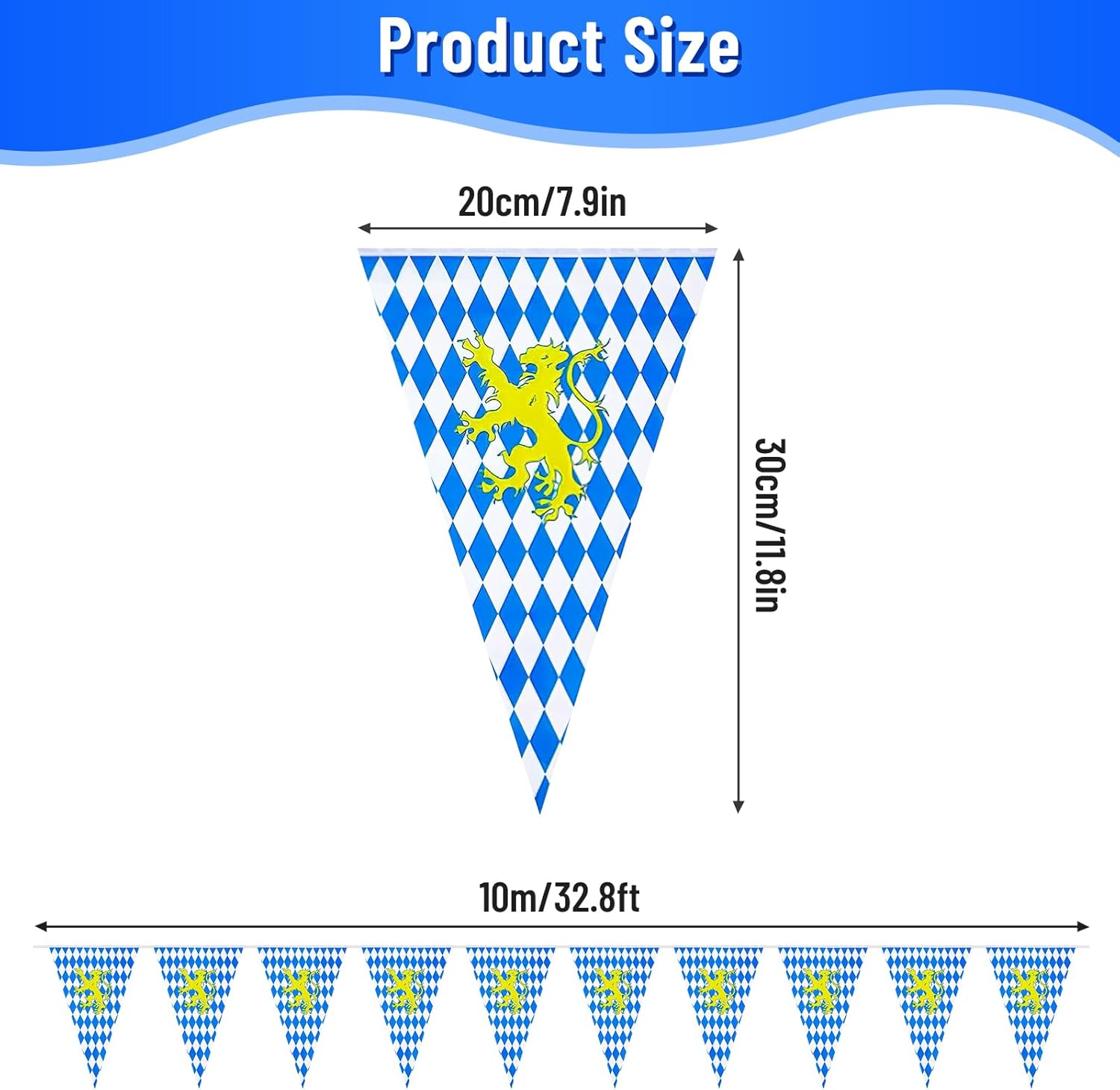 Oktoberfest zászlófüzér felhasználási lehetőségek