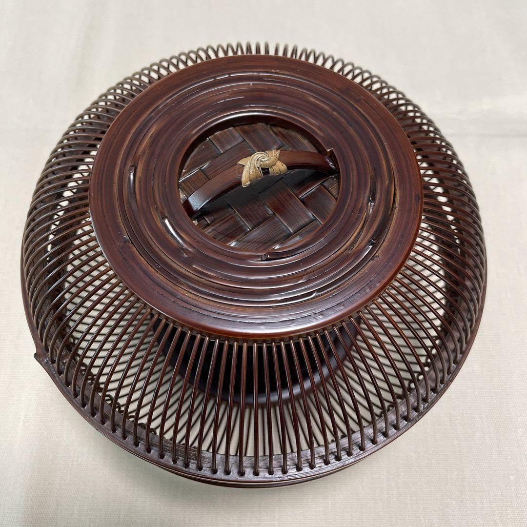 伝統工芸品　菓子器 Amazon.co.jp: 鈴型菓子器 駿河 竹千筋細工 然林房 竹細工 伝統
