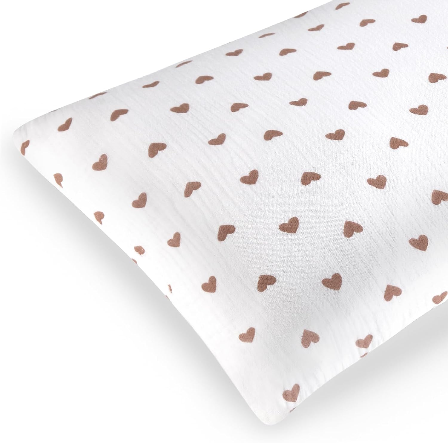 Toddler Pillow with Muslin Cotton Pillowcase, 13x18 Soft