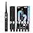 YUNCHI Electric Toothbrush for Adults and Kids, Sonic Rechargeable Toothbrushes with 8 Brush Heads, 1 Travel Case, 90 Days, 2 Min Timer, IPX7 Waterproof, 5 Modes, Type-C, 40000 VPM Motor, Black
