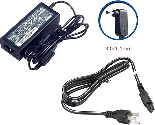 Miniatura 3 de ACER 19V 2.37A 45W 3.00.043 in Slim Pin Adaptador de CA para Acer Aspire One Cloudbook AO1-131 AO1-131 AO1-431 AO1-431 Chromebook 11 C730 Chromebook