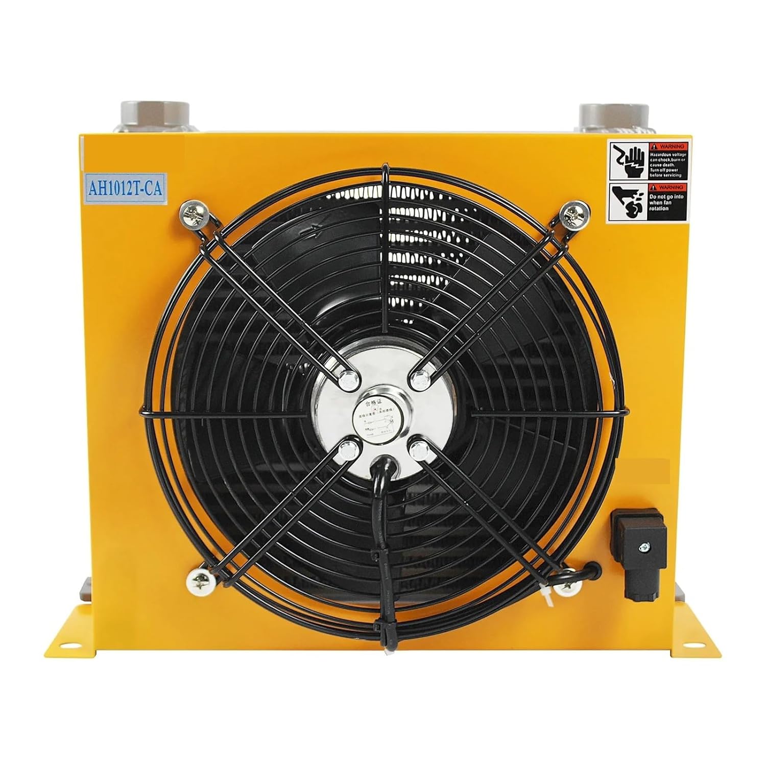 AH1012T-CA 100L/min Flow Radiator Oil Cooling Heat Exchanger Air-Cooled Oil Radiator Plate Pin for Hydraulic System Efficient Shock Absorption(AC220)