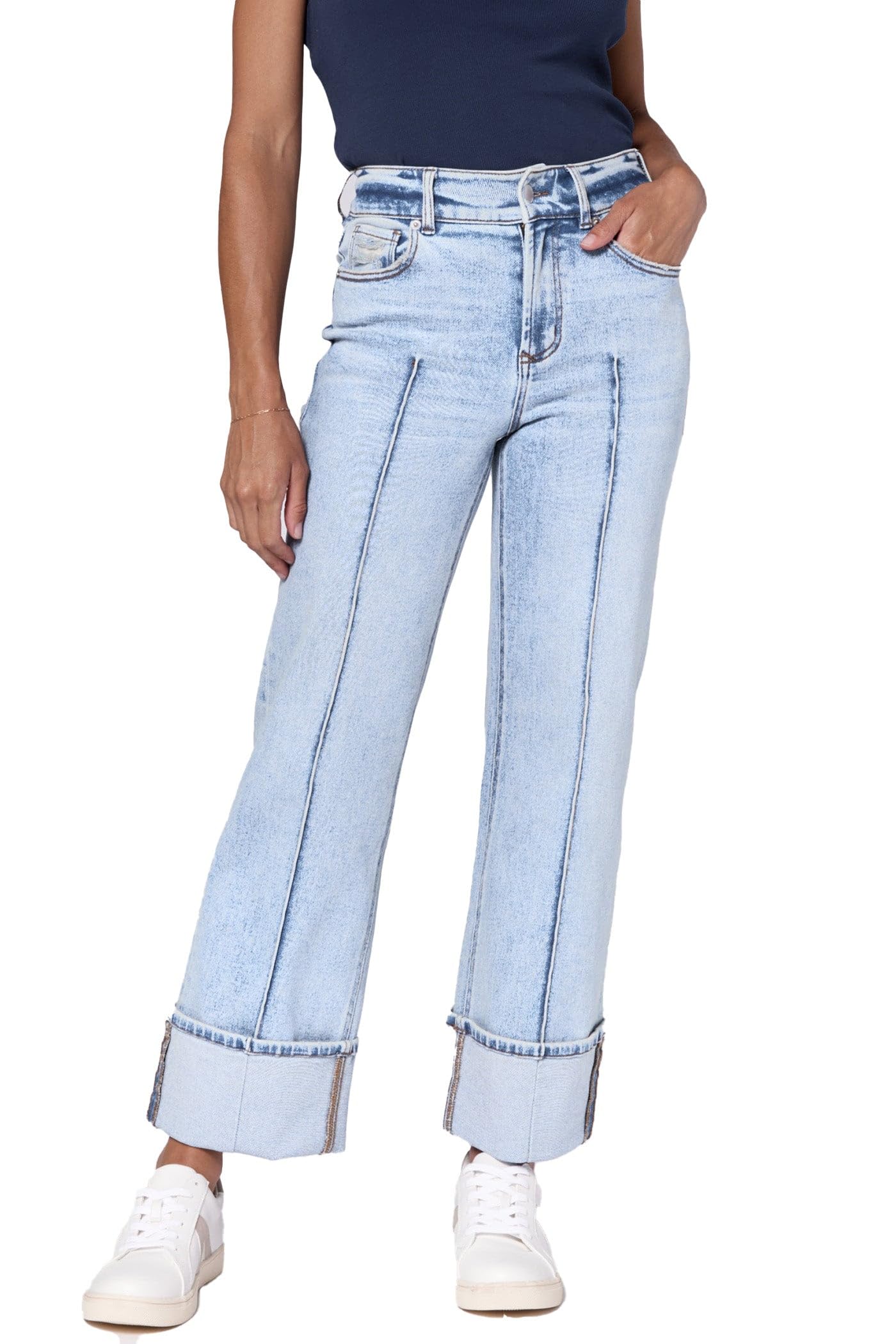 DEAR JOHN Holly High Rise Straight Jeans for Women