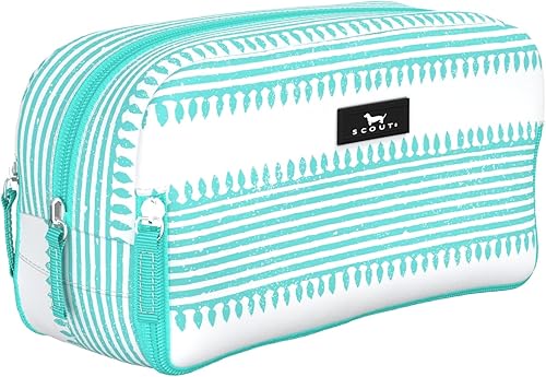 SCOUT Bolsa de 3 vías  Bolsa de maquillaje de viaje y neceser para mujer con tres compartimentos con cremallera  Se mantiene en posición vertical,