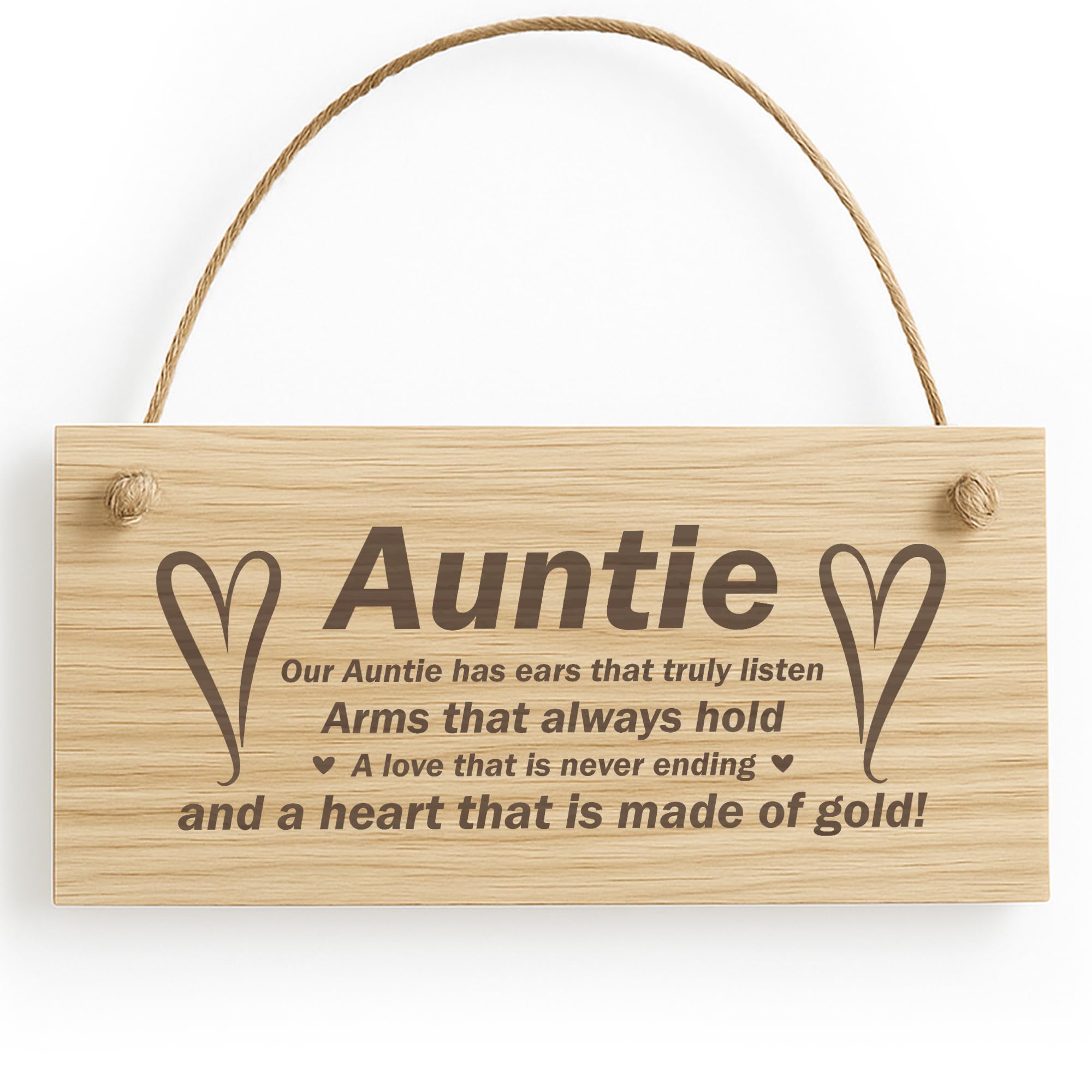 Red Ocean Auntie Gifts Aunt Aunty Birthday Christmas Gifts Wood Sign Gift For Her Thank You