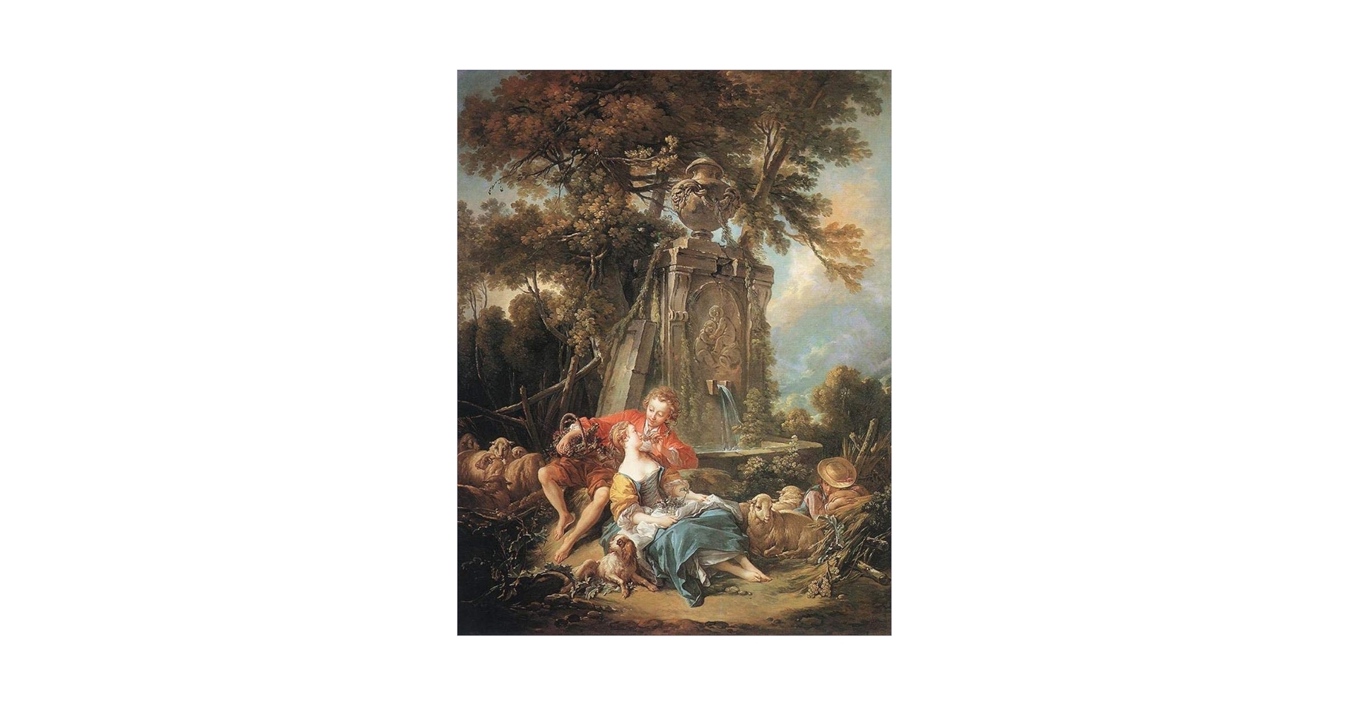 Amazon.co.jp: 23 枚の油絵 秋の田園風景 フランソワ ブーシェ