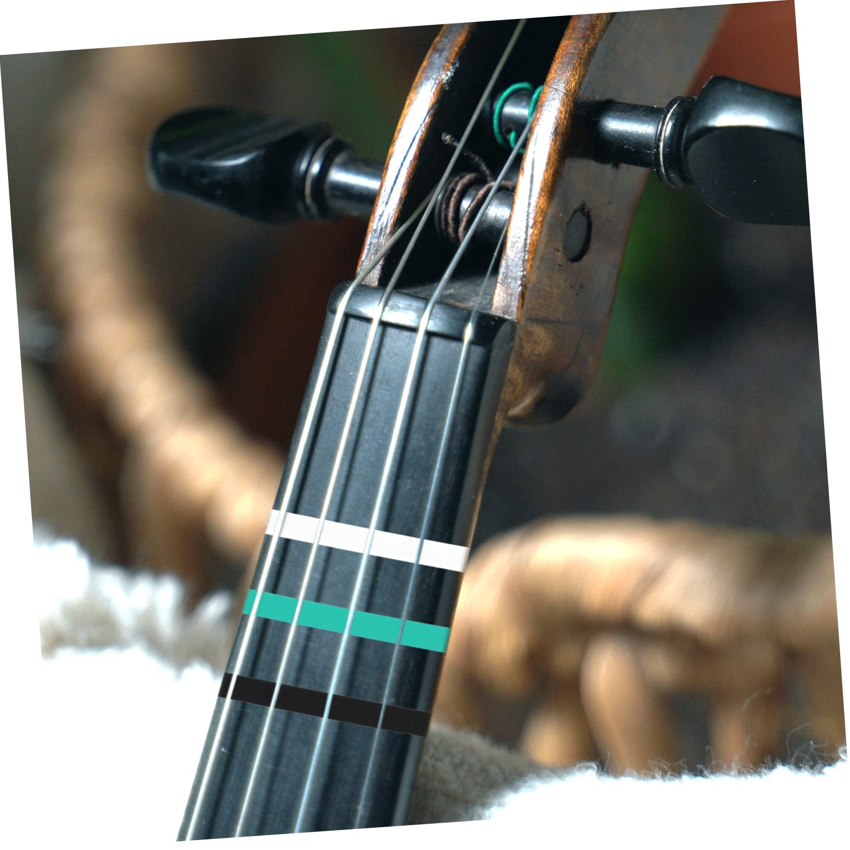 ifundom 15rotoli Nastro Adesivo Per Violino e Violoncello Di Etichette Colorate Per Insegnamento Di Adesivi Per Posizione Delle Dita Pratico e Riutilizzabile Per Principianti e Studenti Di