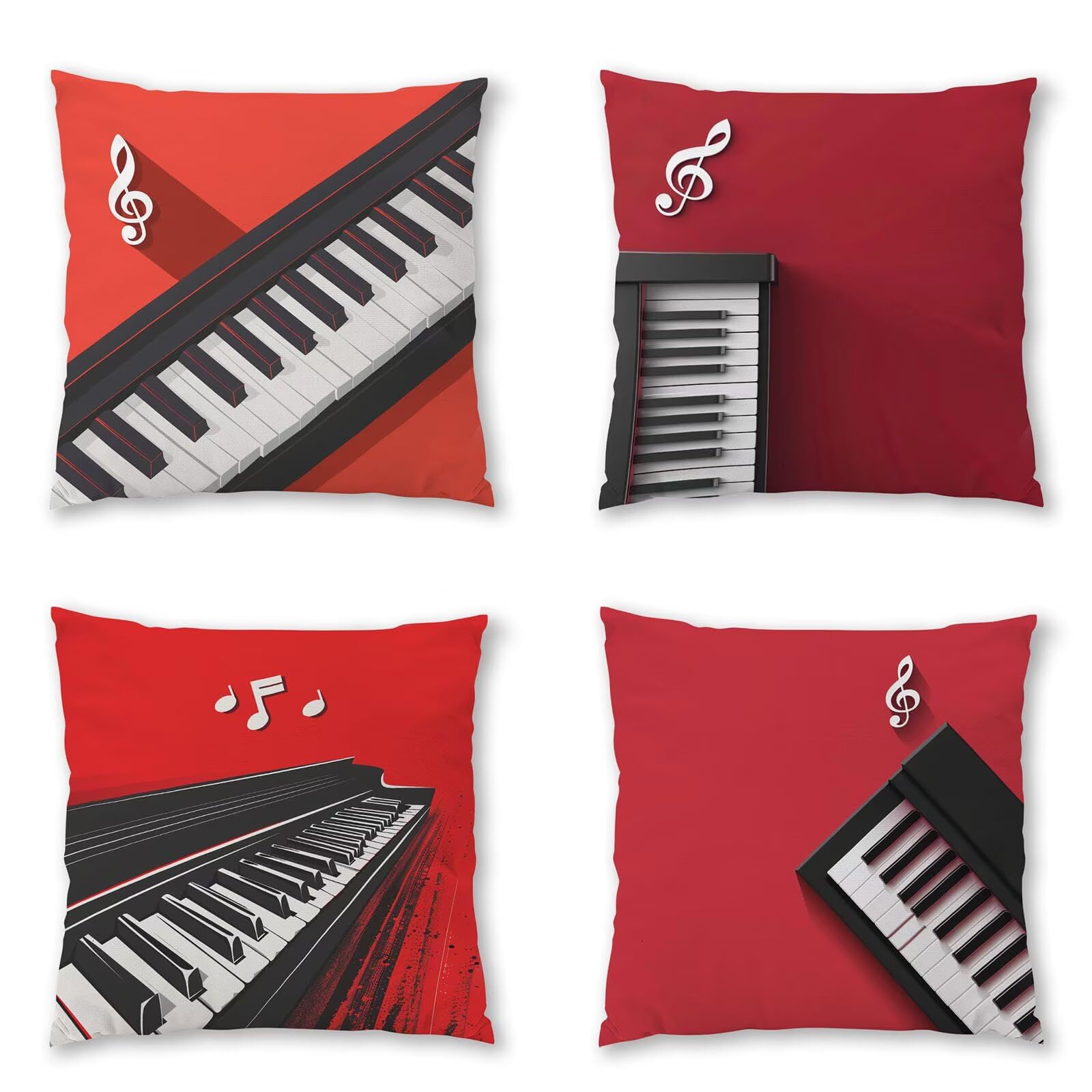 Housses de coussin en lin rouge 45x45 cm : l'élégance imperméable pour votre canapé