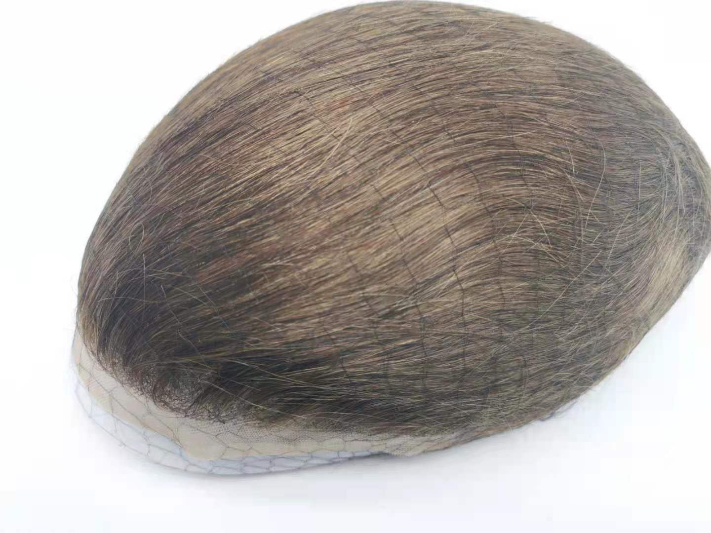 Toupee For Men Hair Pieces Soft Swiss Lace 10x8 Toupee Human Hair Replacement System for Men Hair Prosthesis Hair Patch Units Implant Natural Hair Pieces (#4 Light brown)