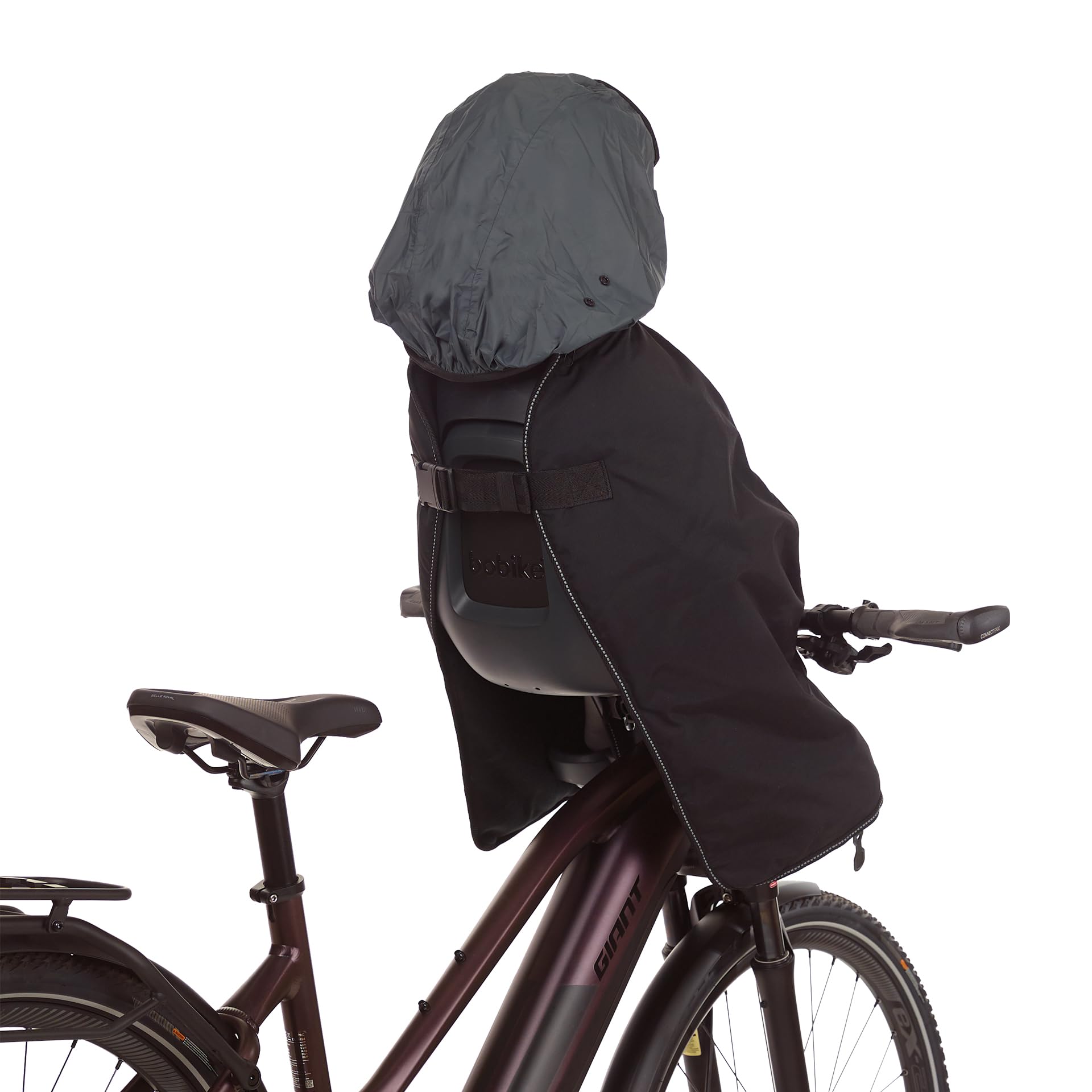 BOBIKE 8015300262 - Wasserdichter multifunktionaler Thermobezug für Kinder und Stuhl, um Ihr verstellbares Baby warm und trocken zu halten, von Tucanourbano in Farbe Schwarz