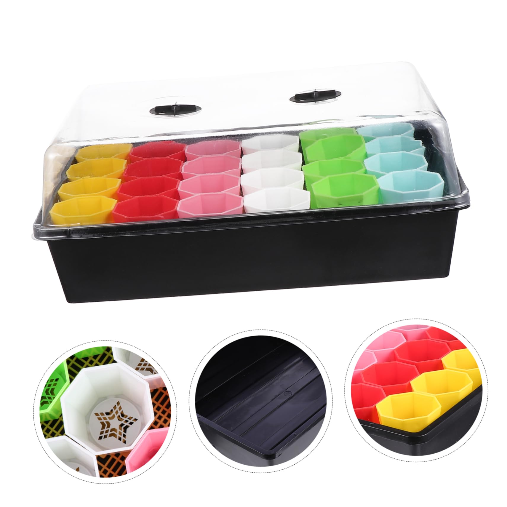 TOYANDONA Plateau de Propagation pour Plantes avec Pot Inclus pour Culture de Semis et Micro-pousses
