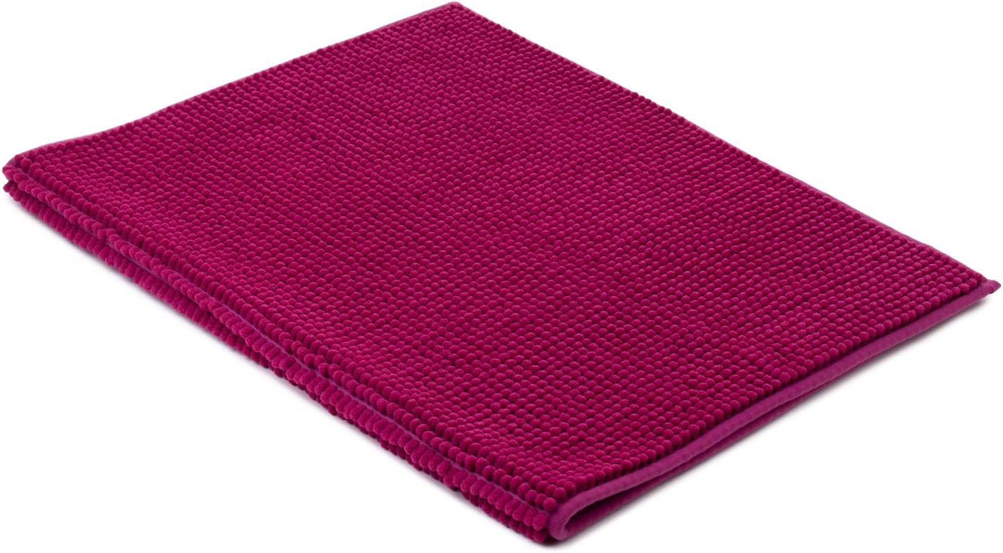 Gözze - Anti-Slip Bath Mat, Super Soft, 100% Microfibre, 50 x 70 cm - Cyclamen, 50 x 70 cm (Rectangular) - Image 3