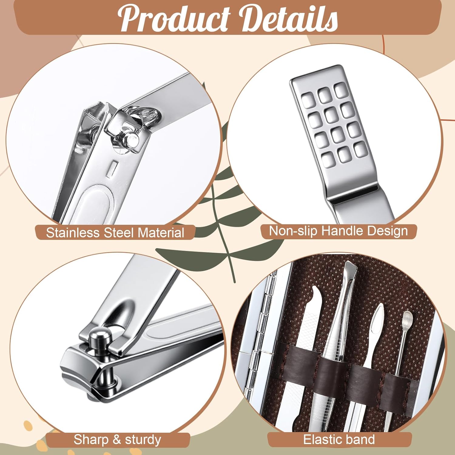 Capoda 12 Set Positive Affirmations Gifts Bulk Manicure Set Nail Clippers Kit 7 In1 Boho Inspirational Manicure Kit for Women Mother Coworkers Employee Appreciation Teacher Staff Nurse Gifts Supplies