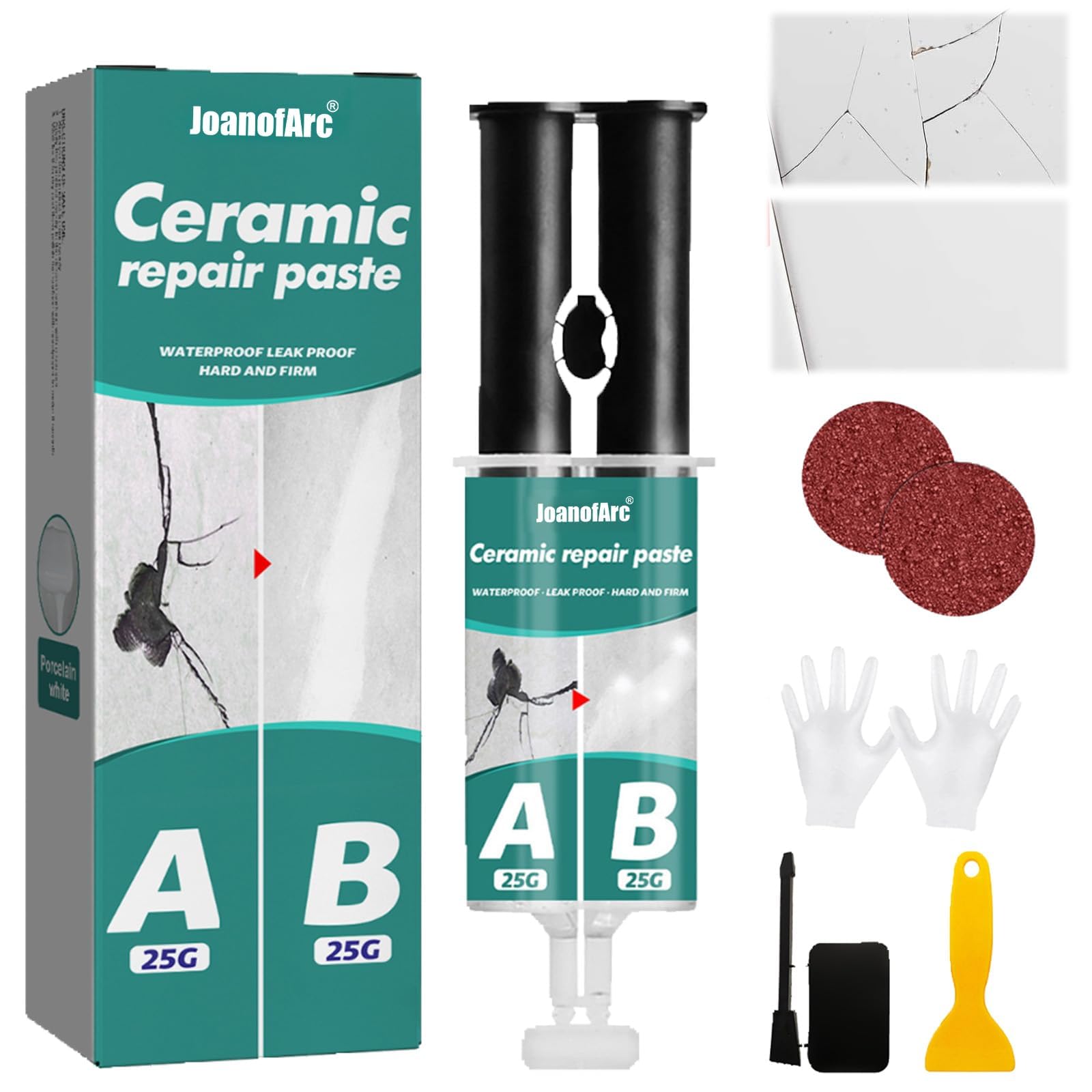 Répare éclats baignoire kit réparation évier céramique fissure douche