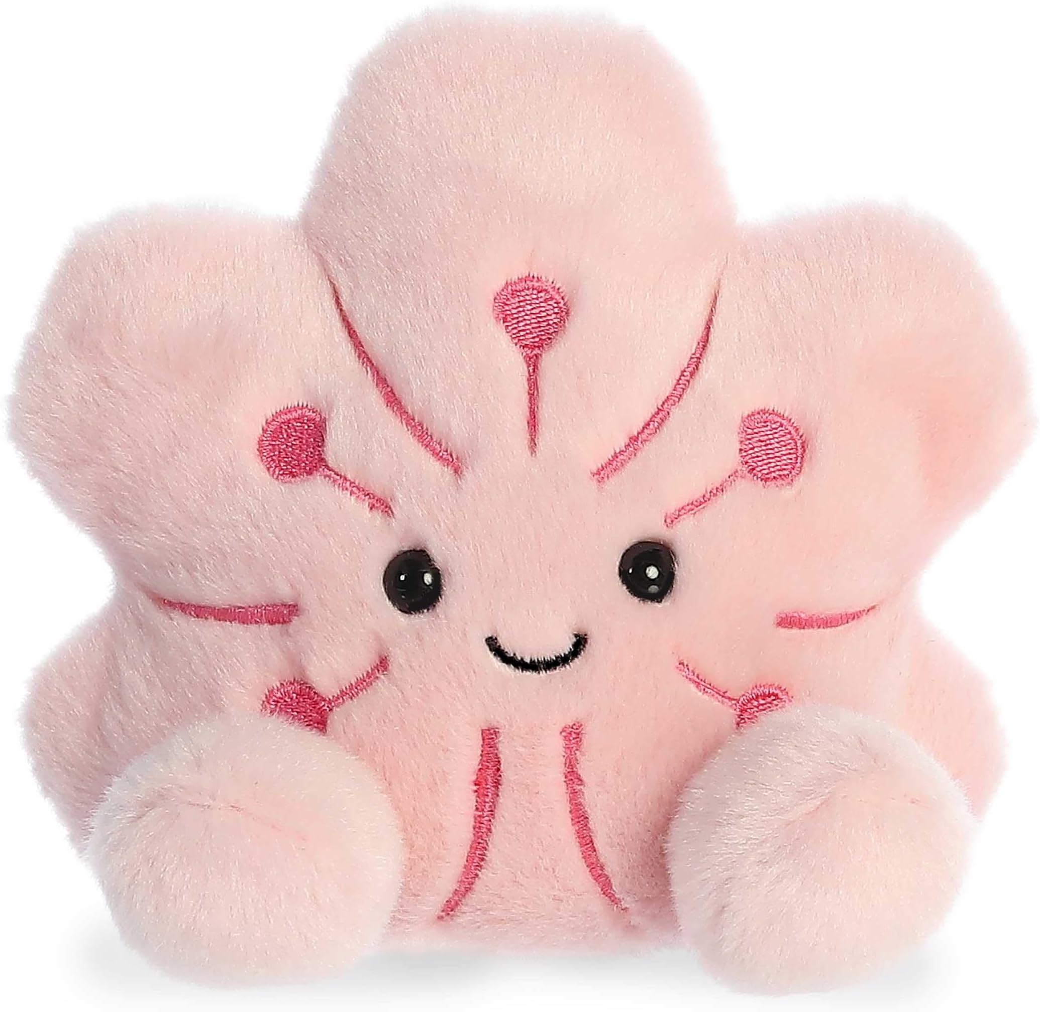 Aurora® Adorable Palm Pals™ Mochi Sakura Flower™ Stuffed Animal - Pocket-Sized Play - Collectable Fun - Pink 5 Inches