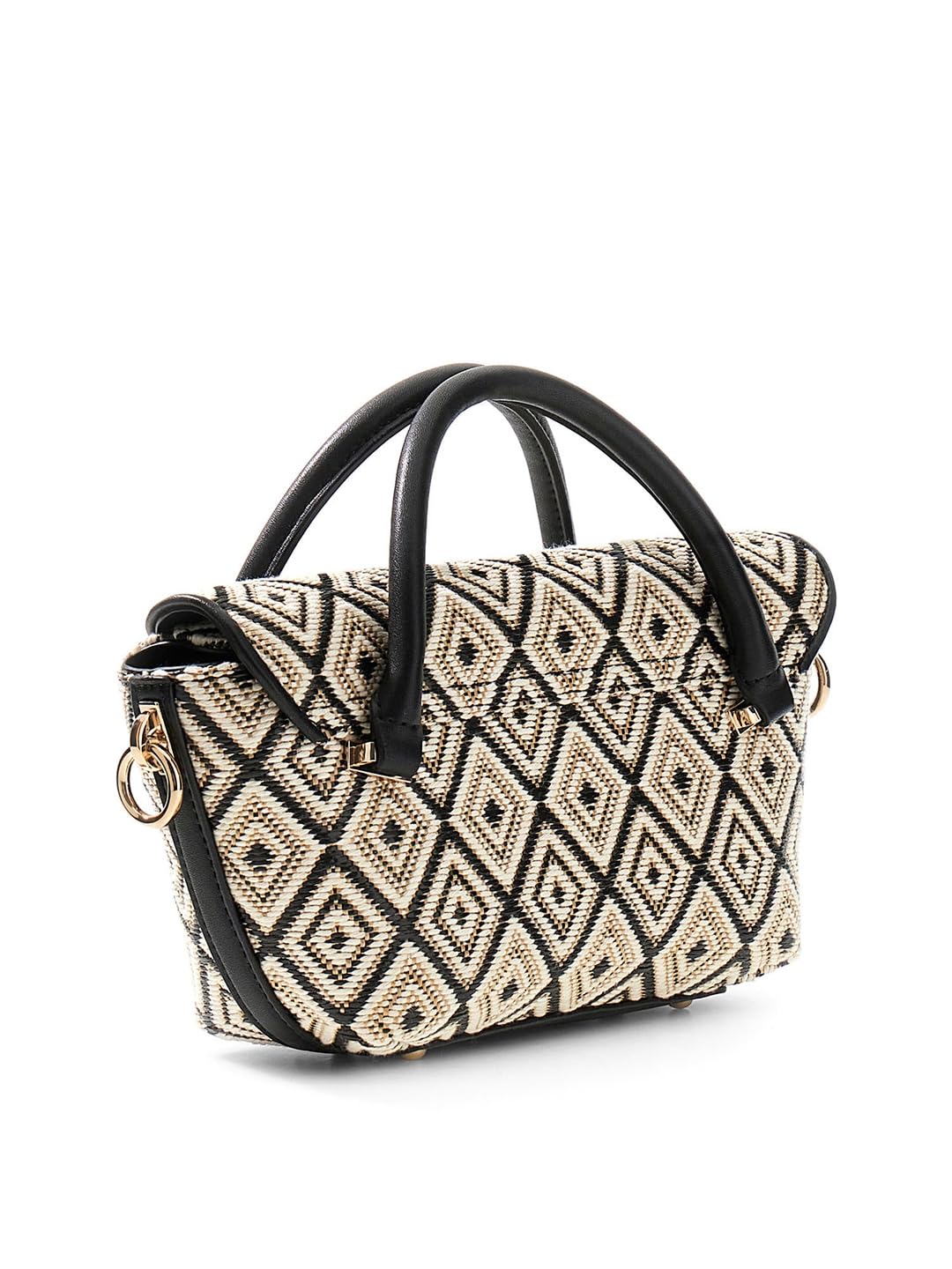 GUESS borsetta borsa a tracolla Sophia Mini Satchel Black nero