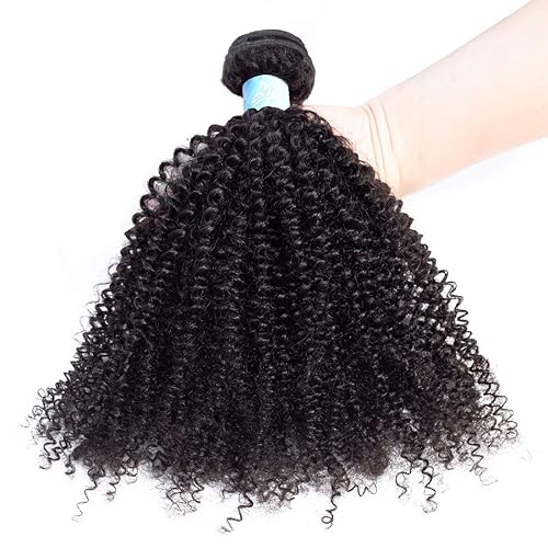 Miniatura 9 de BLY Extensiones de cabello humano rizado mongol 7A, 22 pulgadas, trama de tejido de cabello sin procesar para mujeres negras, color natural