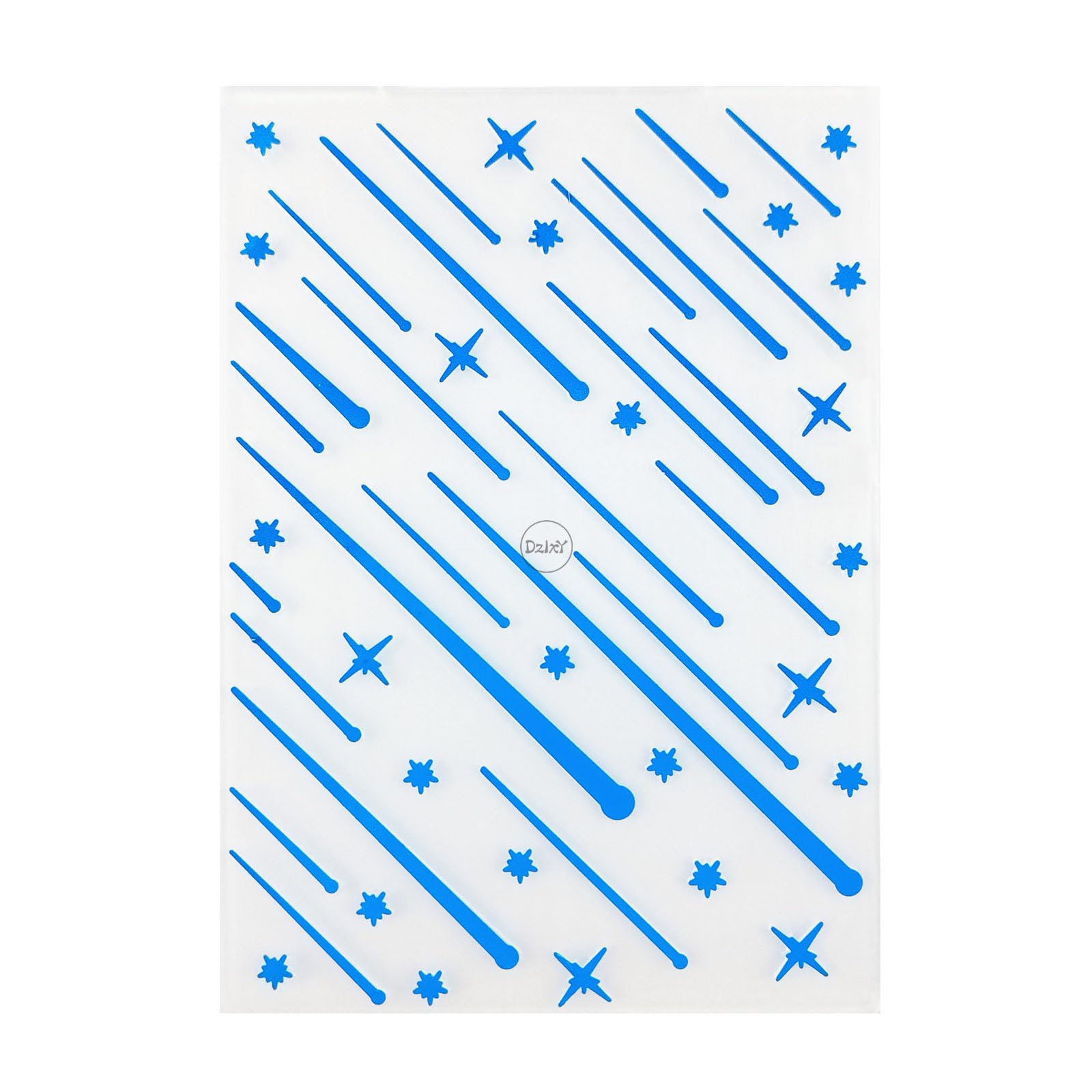 DzIxY Meteor Stars Plastic Embossing Folders for Cards Making Supplies DIY Paper 3D Scrapbook Stencils Album Crafts Decoration Template