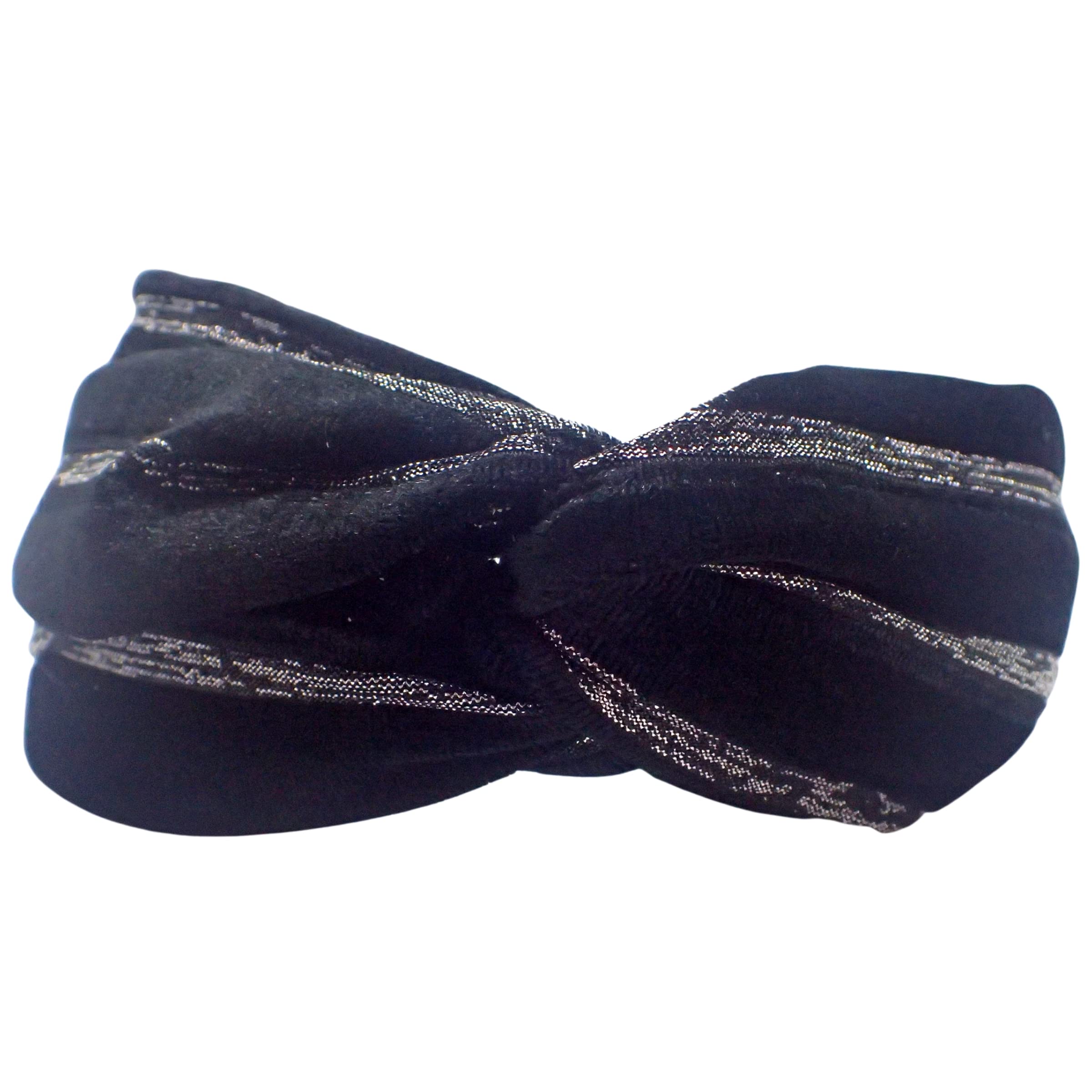 Topkids Accessories Velvet and Lurex Twist Alice Bands Adult Women, Hair Accessories, Hair Bands for Women Thick Headband - Image 3