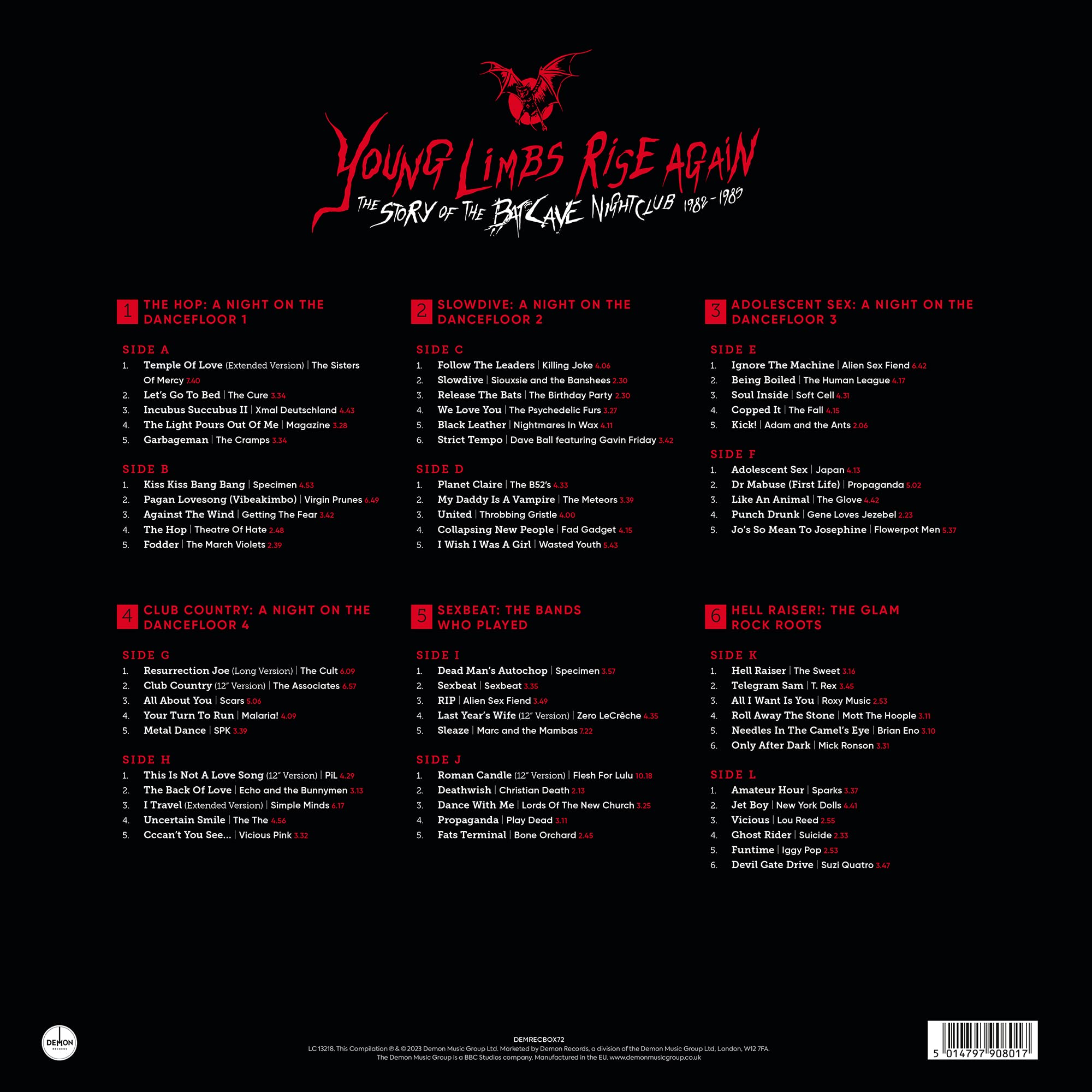 Young Limbs Rise Again: The Story Of The Batcave Nightclub 1982-1985 / Various - 140-Gram Black Vinyl 6LP Boxset [Vinyl LP]