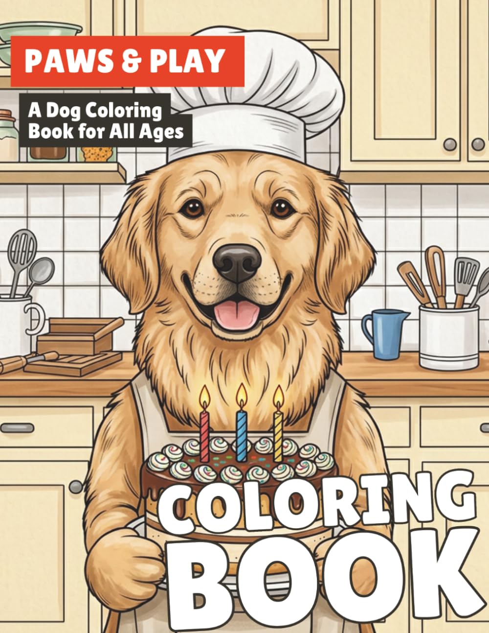 Paws & Play: A Dog Coloring Book for All Ages