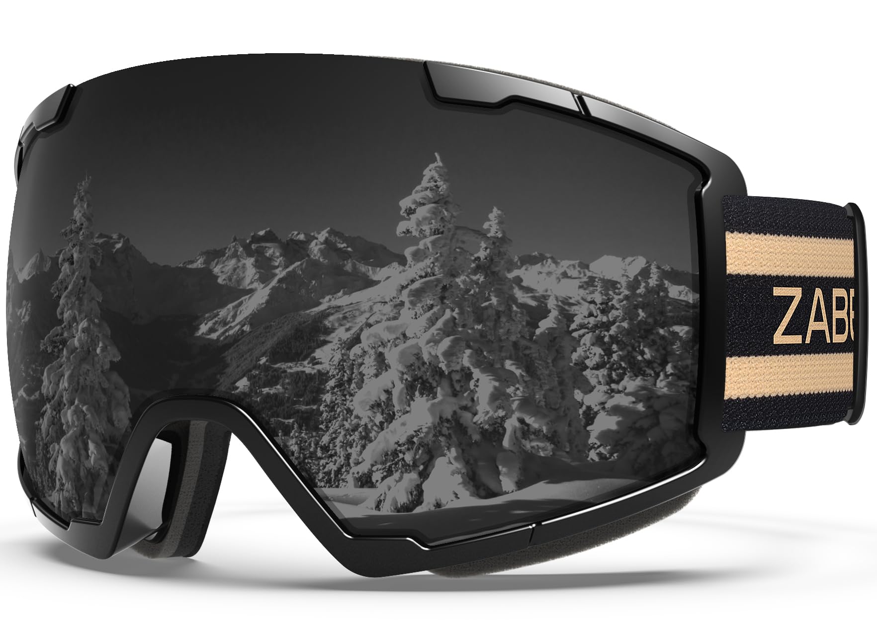 OTG Over Glasses Ski Goggles,Snow Snowboard Goggles,Adult Men Women Youth,Anti-fog 100% UV Protection Stylish Comfy