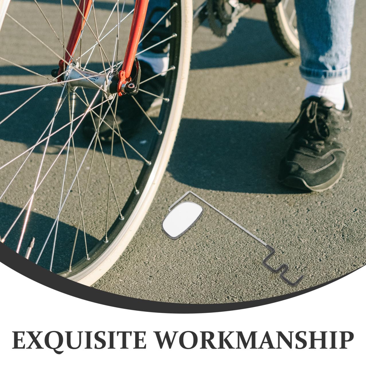 Anneome Espejos Retrovisores para Gafas de Ciclismo Negro Abs 3 Piezas Ajustables para Actividades de Ciclismo al Aire Libre de Carretera