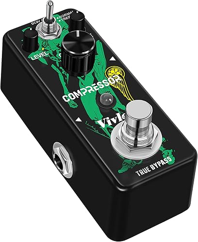 Miniatura 6 de LEF-333 Pedal de compresor mini analógico de efectos de compresión Pedal Stompbox para guitarra eléctrica Bajo True Bypass Pedal