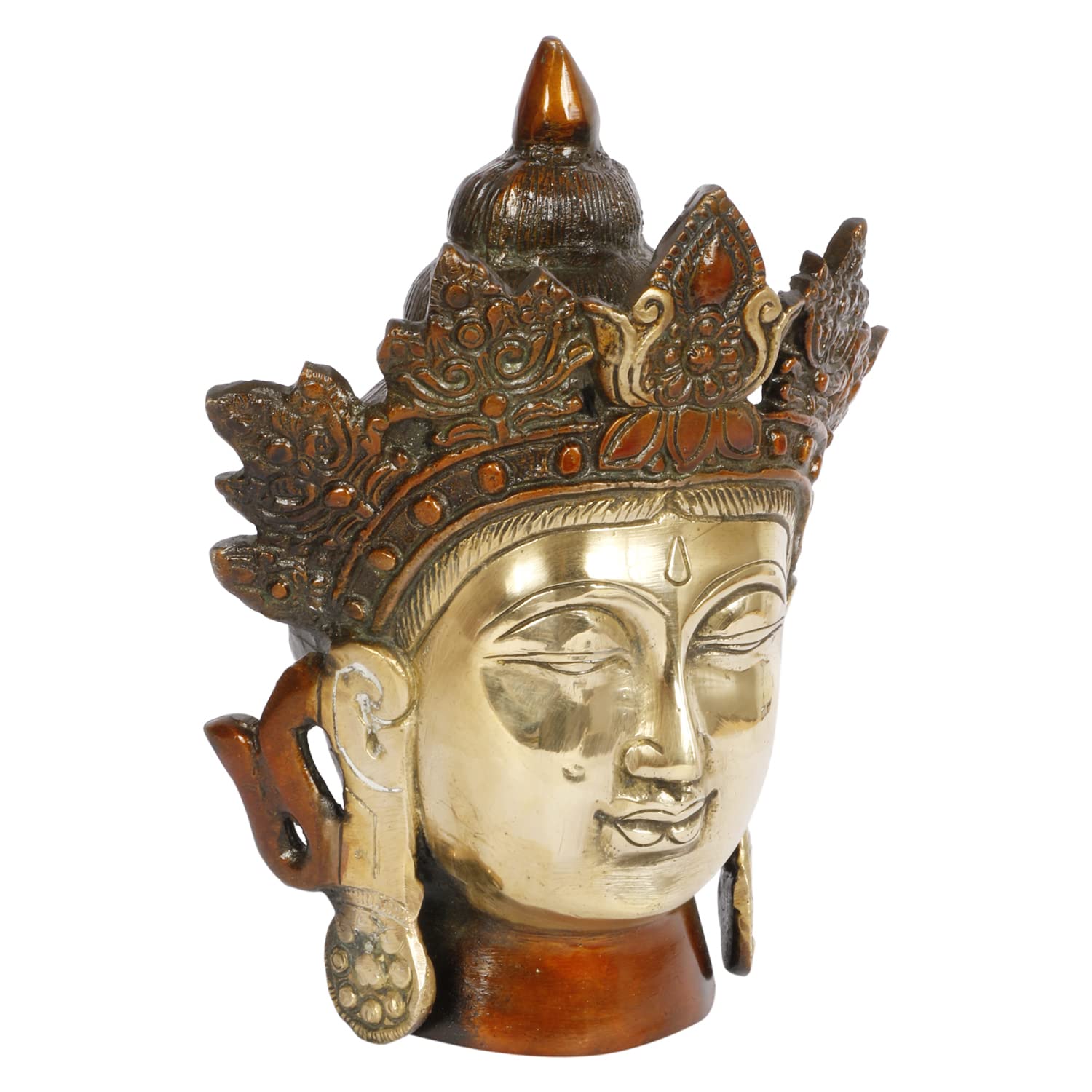 Amazon.co.jp: ARTVARKO 真鍮王冠 ブッダヘッド チベット仏教の神の顔