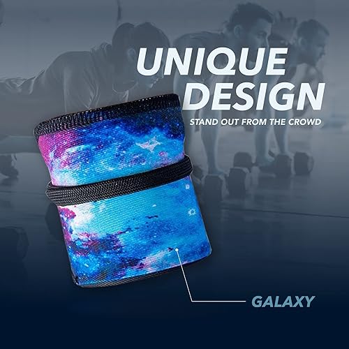 Miniatura 4 de Muñequeras Galaxy para levantamiento de pesas, levantamiento de pesas, crossfit, gimnasia, artes marciales mixtas, entrenamiento de fuerza,