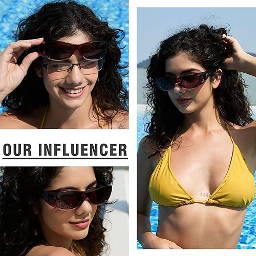 Vista 2 de DUCO Polarized Wraparound Fitover Glasses Wear Over Sunglasses for Men Women UV Protection Sun Glasses 8954