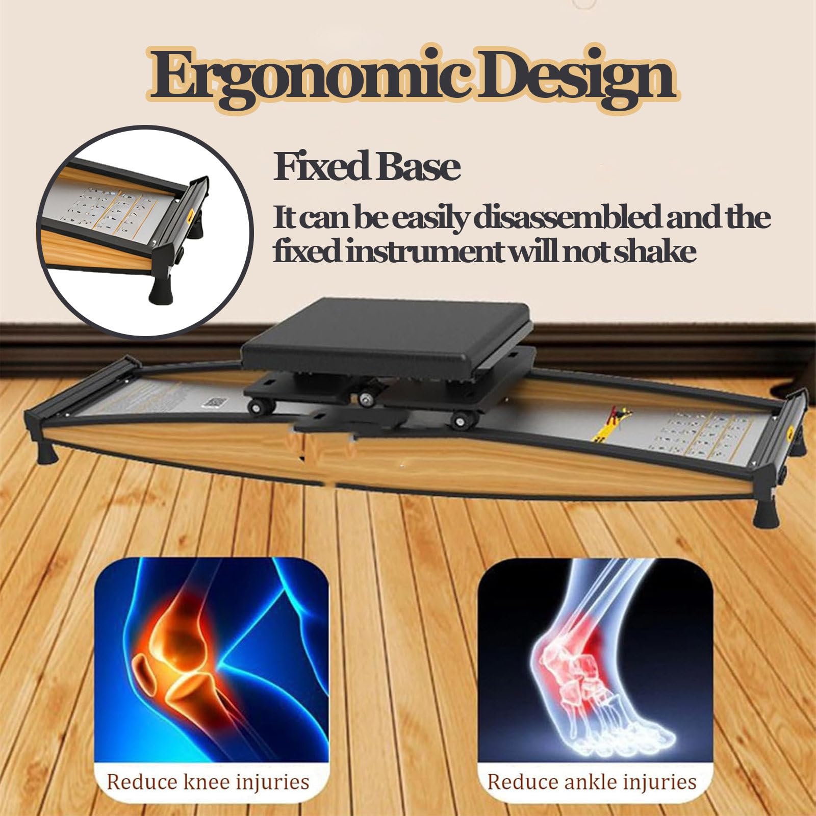 Entrenador De Esquí Alpino, Máquina De Esquí Simulada para Interiores, Elíptica 3D, Equipo De Ejercicio De Esquí, Carga De 150 Kg,con Bastones Y Colchonetas De Esquí