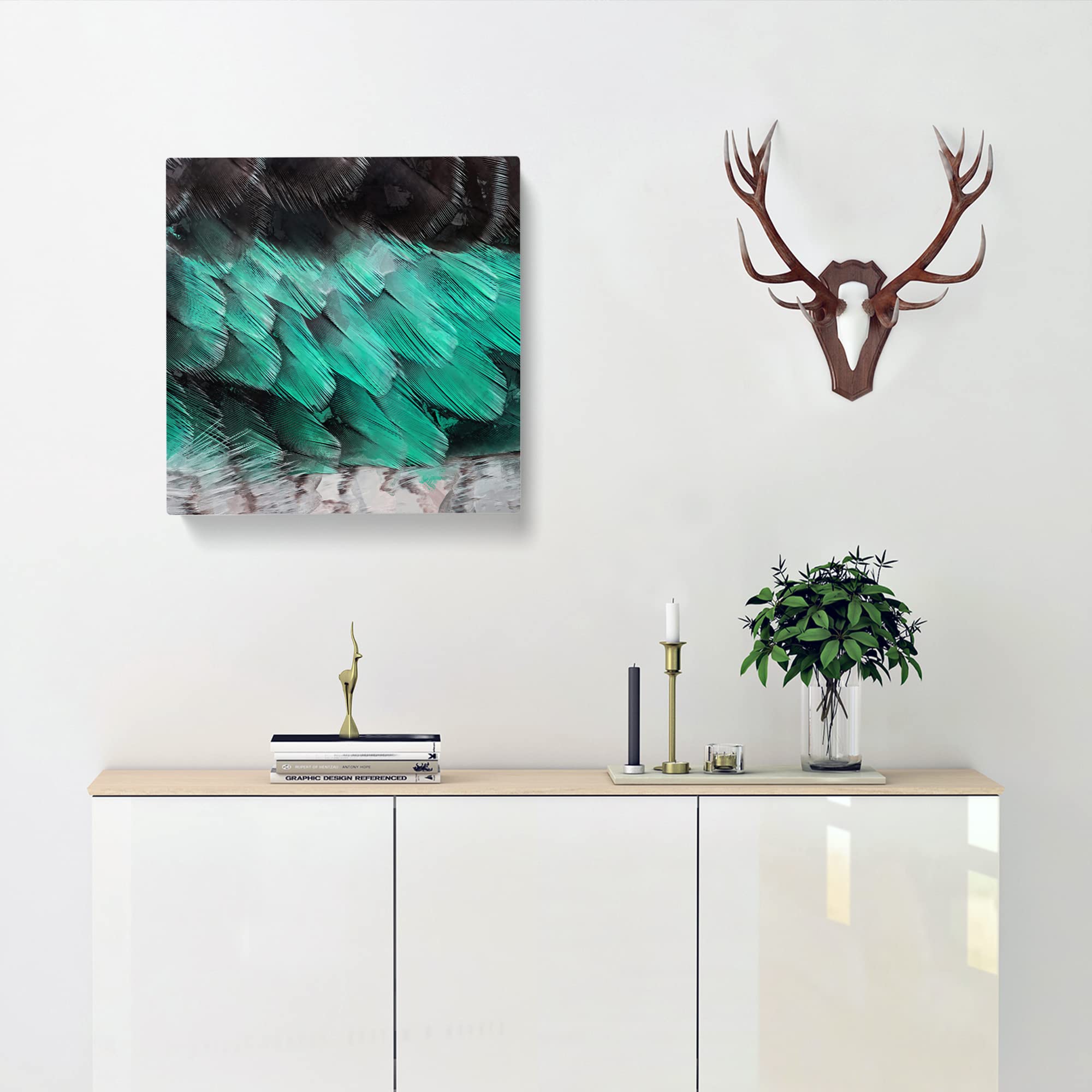 Ruffled Feathers Canvas Print, Mixed, 35L x 35W cm - Image 2