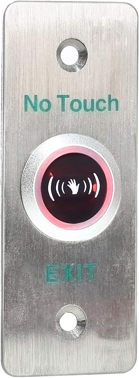 UHPPOTE Infrared Sensor Door Release Stainless Steel Exit Button Switch For Hollow Door