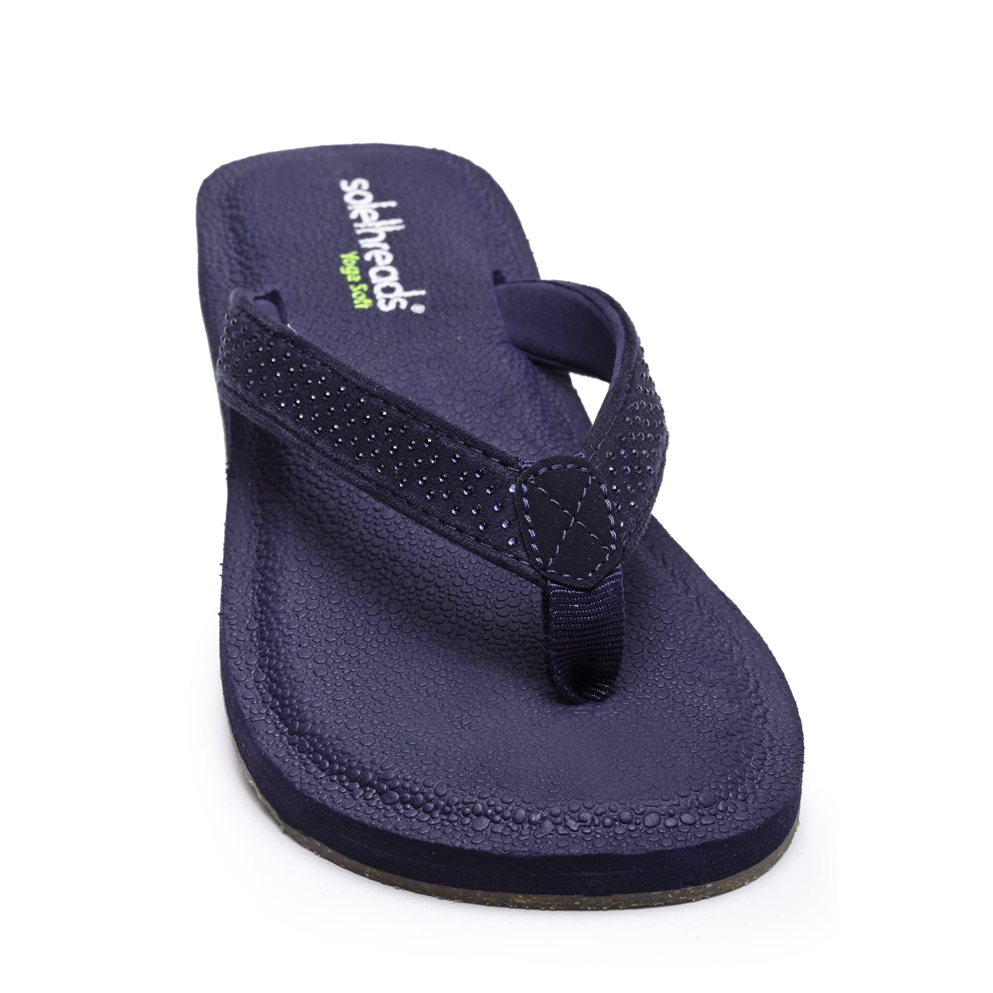 SOLETHREADS YOGA V SHAPE | Comfortable | Plant Based Sole | Soft | Padded | Vegan | Flats | Flip Flops for Women| Navy|UK 4 (B09X66S4Q7) Amazon Price History, Amazon Price Tracker
